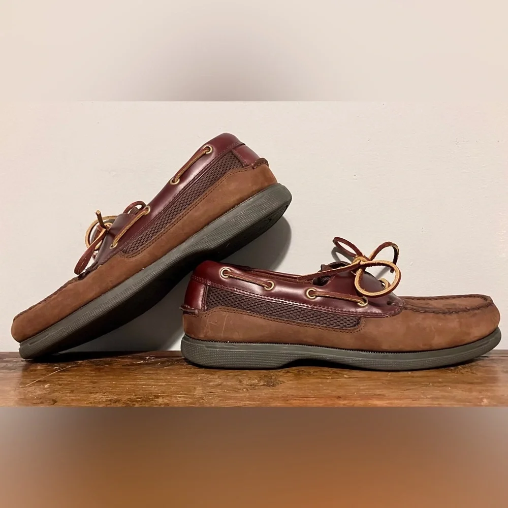 St. John's Bay Men's Tan and Brown Boat Shoes